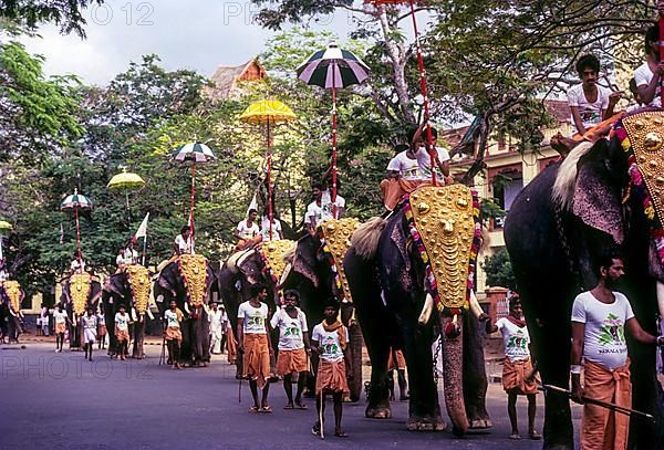 Great Elephant March Festival in Thiruvananthapuram Trivandrum