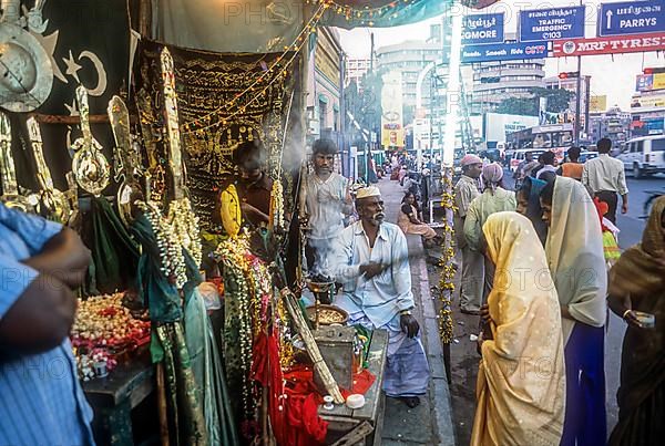 Muslims praying mourning on Muharram day in Chennai Madras