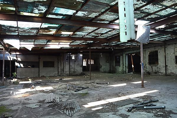 Abandoned factory building