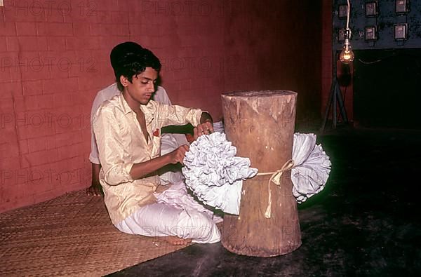 Costume readying for Koodiyattam Kodiyattom is the sanscrit theatre of kerala