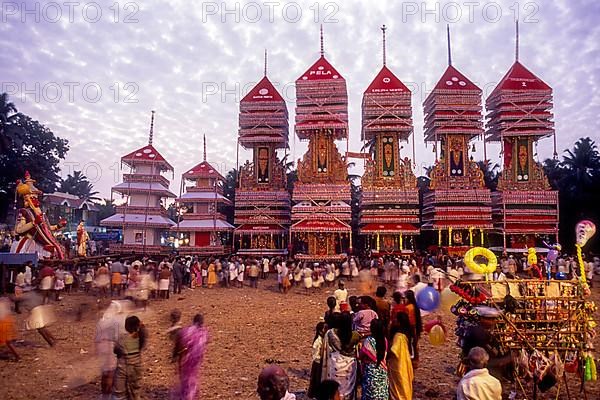Bharani festival in Chettikulangara near Alappuzha Alleppey