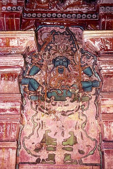 Murals fresco painting fresco painting in Sri Thodeekkalam Siva temple in Kannavam near Thaalassery