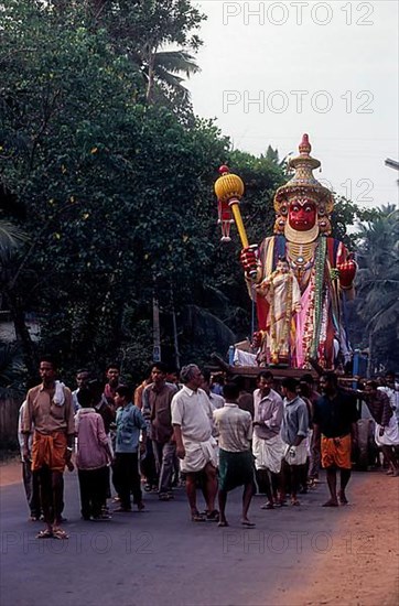Hanuman chariot in Bharani festival