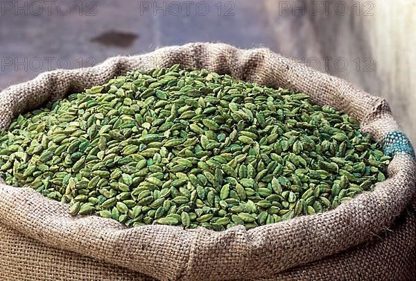 A sack full of cardamom