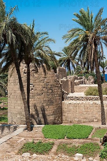 Herb garden in front of Mamluk castle