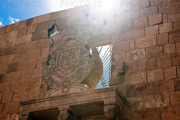 Coat of arms on Mamluk castle