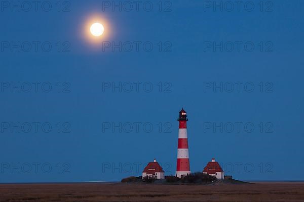 Westerheversand Lighthouse in Westerhever