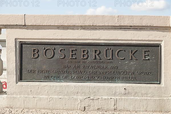 Sign at Boesebruecke