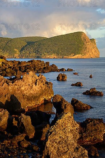 View to Monte Brasil from Sao Mateus de Calheta