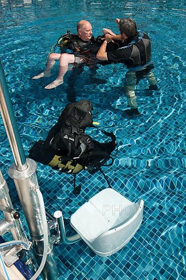Disabled Diver with Instructor