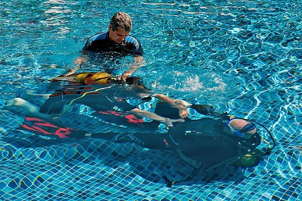 Disabled Diver with Instructor