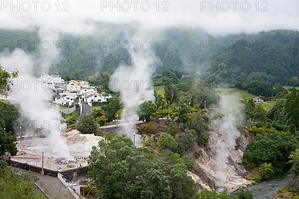 (Caldeira), Furnas, Sao Miguel, Azores, Portugal, Europe