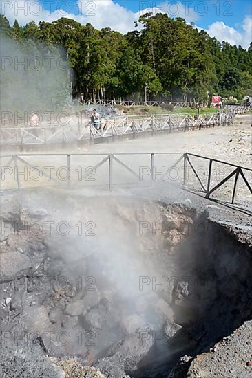 Caldeiras at Lake Furnas