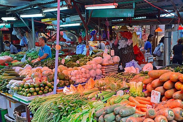 Typical fruit and vegetable stall