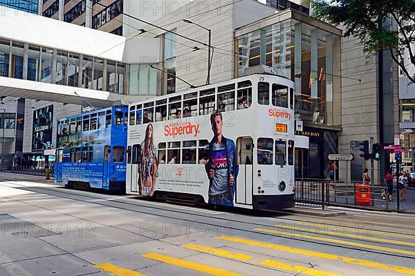 Double-decker tram