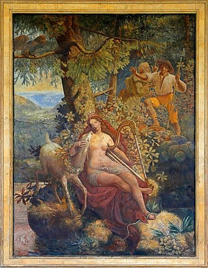 Mural The Mermaid of the Wild Lake