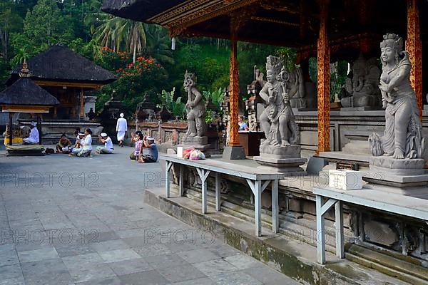 Worshippers praying