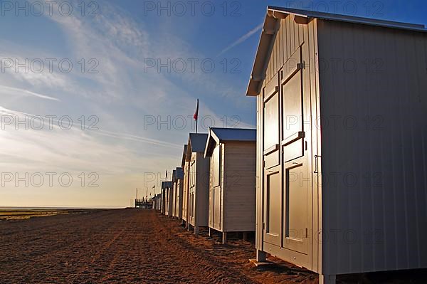 Bathing cottage on the beach of Saint-Aubin-sur-Mer