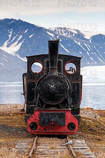 Old mine railway in Ny Alesund