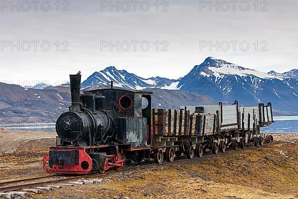 Old mine railway in Ny Alesund