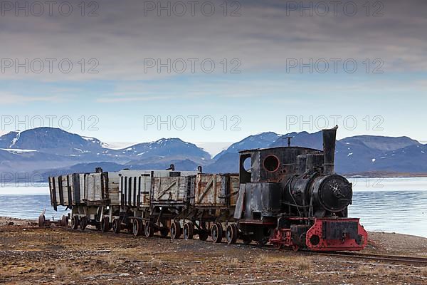 Old mine railway in Ny Alesund