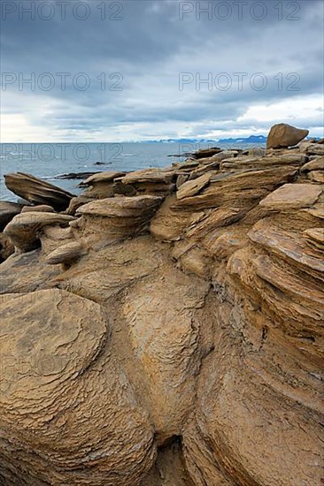 Festningen sandstone rock formation near Boltodden