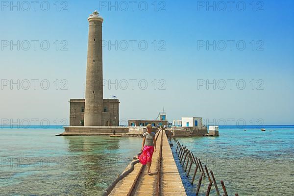 Jetty in front of Sanganeb Lighthouse