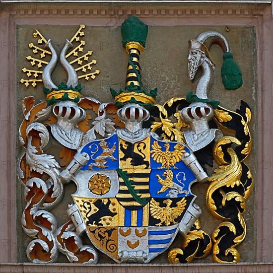 Coat of arms on the historic town hall