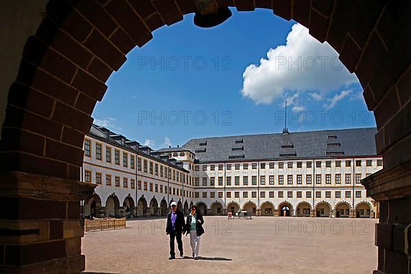 Castle courtyard