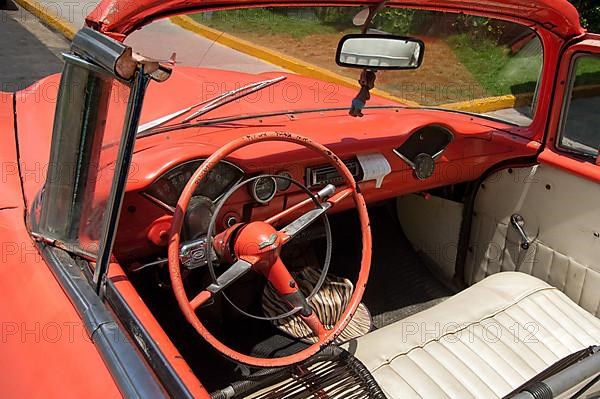 Steering wheel from Chevrolet classic car