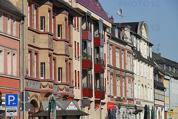 Old building facades