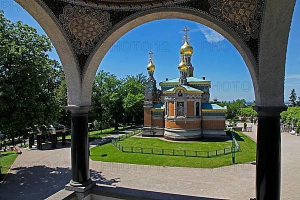 Mathildenhoehe and Russian Chapel