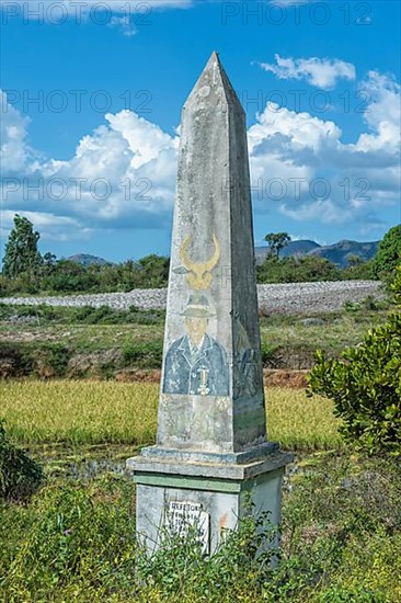 Roadside funeral stele