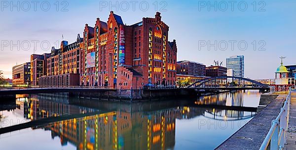 International Maritime Museum Hamburg at sunrise