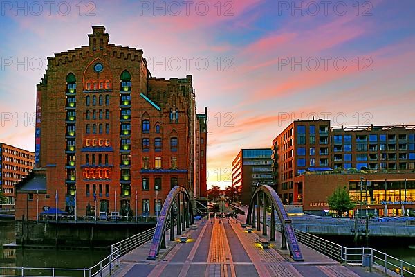 International Maritime Museum Hamburg at sunrise