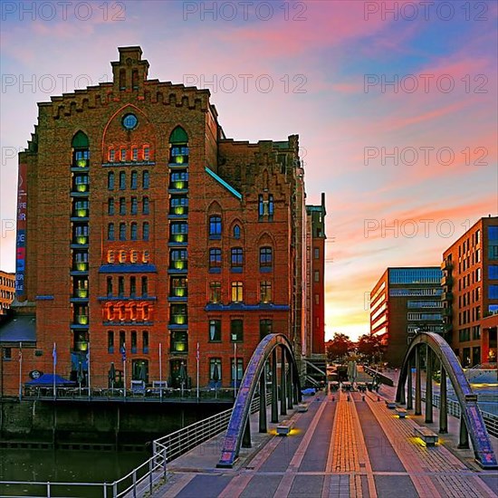 International Maritime Museum Hamburg at sunrise