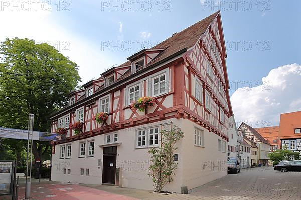 Half-timbered house and former bathhouse in Nagold