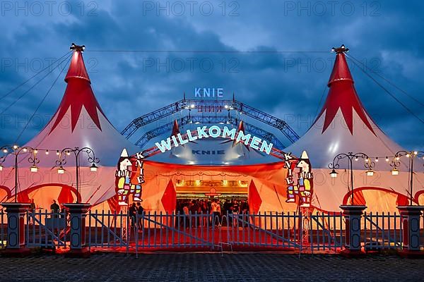 Circus tent entrance Circus Knie