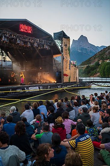 Armenian violinist Ara Malikian performs at Pirineos Sur International Festival of Cultures in Sallent de Gallego