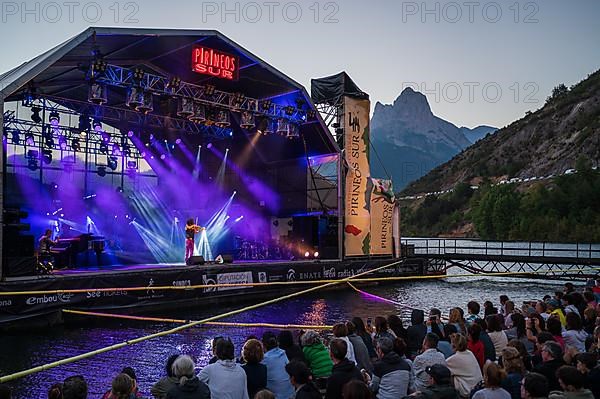 Armenian violinist Ara Malikian performs at Pirineos Sur International Festival of Cultures in Sallent de Gallego