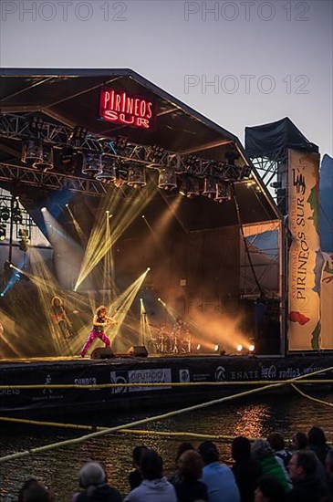 Armenian violinist Ara Malikian performs at Pirineos Sur International Festival of Cultures in Sallent de Gallego