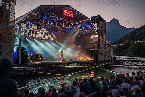 Armenian violinist Ara Malikian performs at Pirineos Sur International Festival of Cultures in Sallent de Gallego