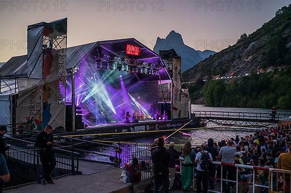 Armenian violinist Ara Malikian performs at Pirineos Sur International Festival of Cultures in Sallent de Gallego