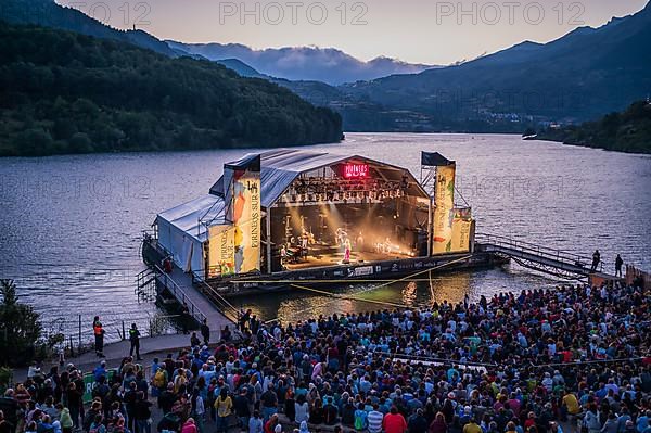 Armenian violinist Ara Malikian performs at Pirineos Sur International Festival of Cultures in Sallent de Gallego