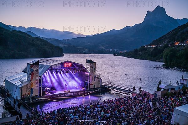 Armenian violinist Ara Malikian performs at Pirineos Sur International Festival of Cultures in Sallent de Gallego