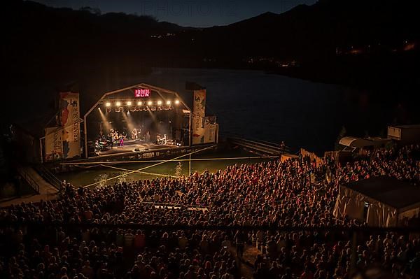 Armenian violinist Ara Malikian performs at Pirineos Sur International Festival of Cultures in Sallent de Gallego