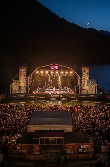 Armenian violinist Ara Malikian performs at Pirineos Sur International Festival of Cultures in Sallent de Gallego