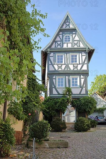 Half-timbered house in the Badgasse built 16th century in Bad Wimpfen