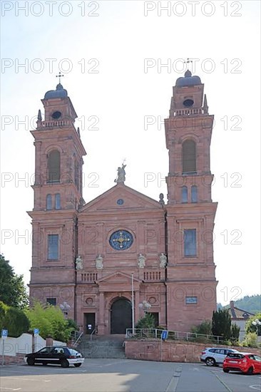 Landmark St. John Nepomuk built in 1886 in Eberbach