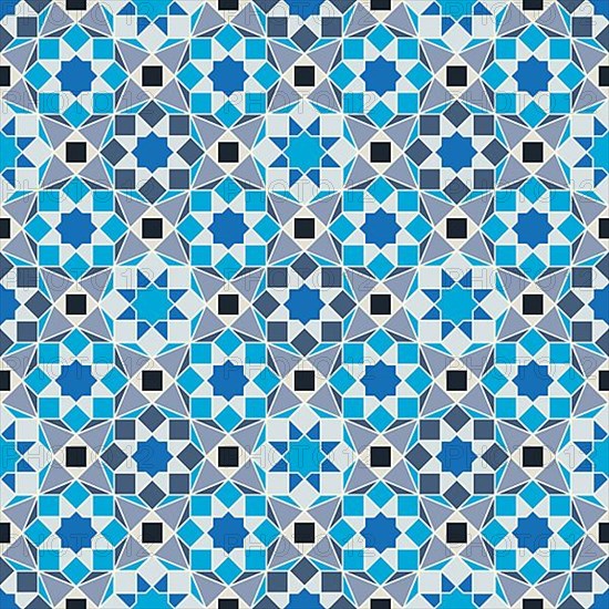 Islamic geometric seamless vector pattern